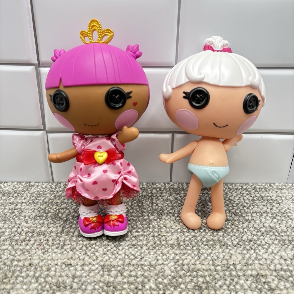 Lalaloopsy Sew Royal Princess Party Teacup And Baby Doll One Dressed One Not 8"